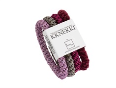 Kknekki hårelastikker purple mix (4-pack)